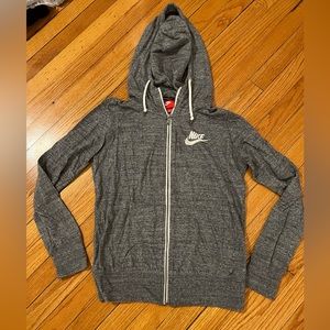 Nike grey zip-up size L